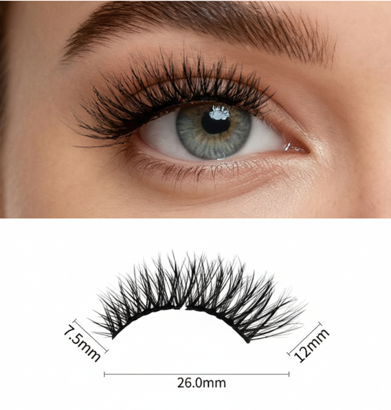Faux Cils Magnétique     Effet Oeil de chat